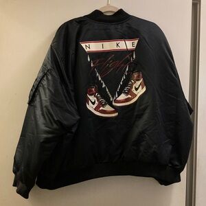 Jordan Midnight Black Varsity Bomber Jacket